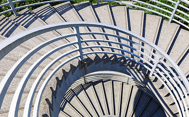 Image showing spiral stair outdoor