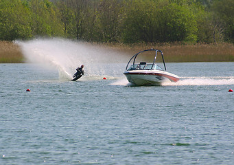 Image showing water skier