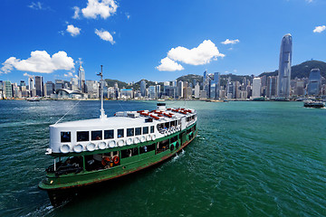 Image showing Victoria Harbor of Hong Kong 