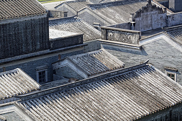 Image showing roofs of the ancient houses Bedalinu outpost