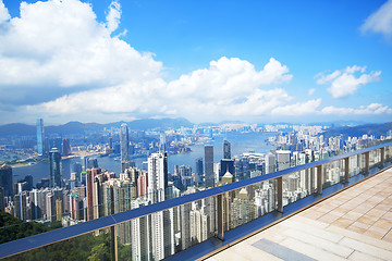 Image showing Hong Kong skyline from Victoria Peak