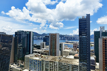 Image showing office buildings at day, hongkong kwun tong 