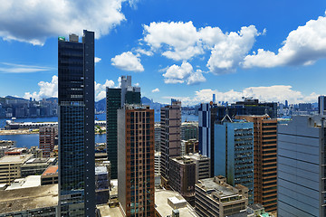 Image showing office buildings at day, hongkong kwun tong 