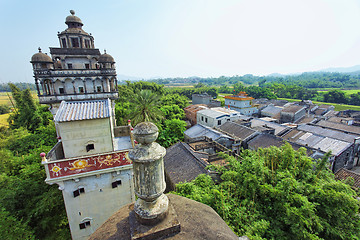 Image showing Kaiping Diaolou and Villages in China 