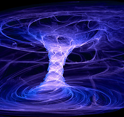 Image showing blue energy tornado