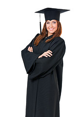 Image showing Graduating student girl