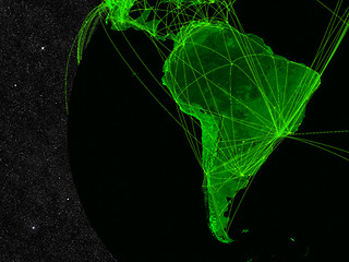 Image showing South America network