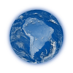 Image showing South America on planet Earth