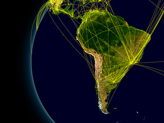 Image showing South America connections