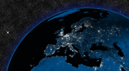 Image showing Night in Europe