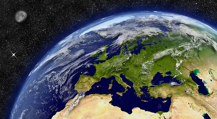 Image showing Europe on planet Earth