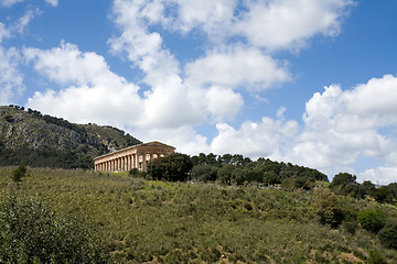 Image showing summer landscape with ancient temple