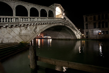Image showing Rialto bridge in Venice