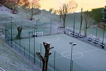 Image showing football pitch