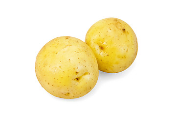 Image showing Potatoes yellow new