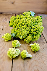 Image showing Broccoli green on a blackboard