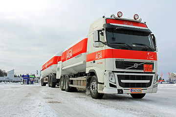Image showing Volvo FH AGA Gas Tanker Truck