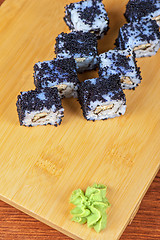 Image showing tobico sushi rolls