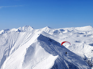 Image showing Speed riding in Caucasus Mountains