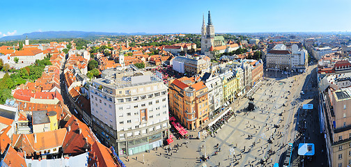 Image showing Croatian Zagerb aerial view