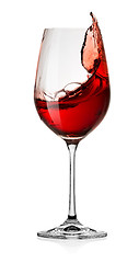 Image showing Wine splash