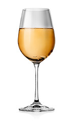 Image showing Glass of white wine