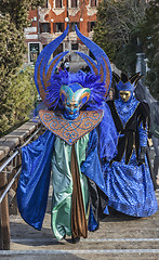 Image showing Blue Disguised Persons