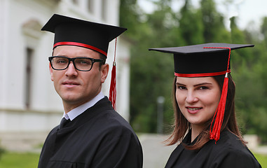 Image showing Portrait of a Couple in the Graduation Day