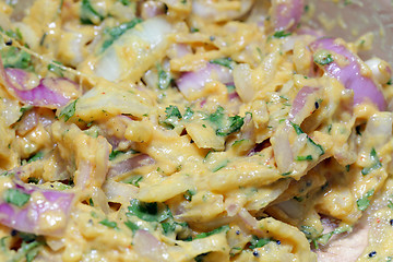 Image showing Onion bhaji batter