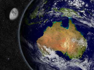 Image showing Australia on planet Earth