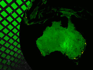 Image showing Australia technology concept
