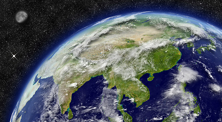 Image showing East Asia on planet Earth