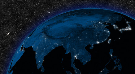 Image showing Night in East Asia