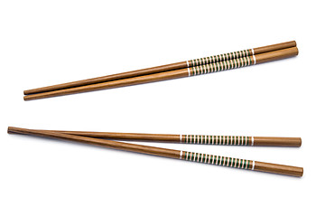 Image showing Wood chopsticks