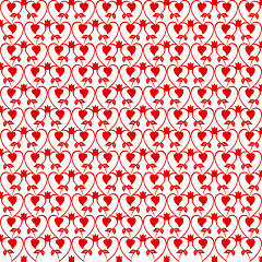 Image showing Seamless hearts pattern