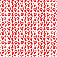 Image showing Seamless hearts pattern