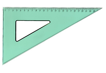 Image showing Set square triangle