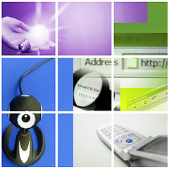 Image showing Colorful communication collage.