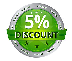 Image showing 5 percent Discount