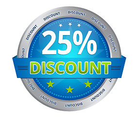 Image showing 25 percent discount