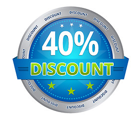 Image showing 40 percent discount