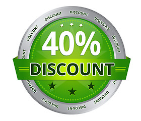 Image showing 40 percent Discount