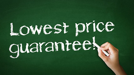 Image showing Lowest Price Guarantee Chalk Illustration