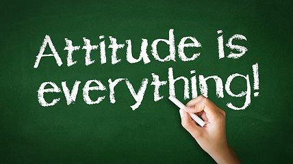 Image showing Attitude is everything Chalk Illustration