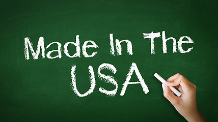 Image showing Made in USA Chalk Illustration