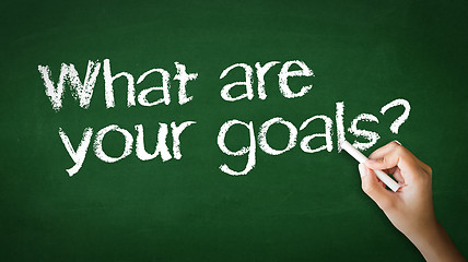 Image showing What Are your Goals Chalk Illustration