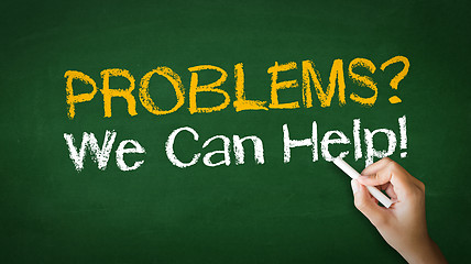 Image showing Problems we can help Chalk Illustration