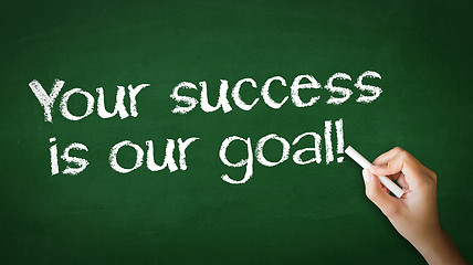 Image showing Your Success is our goal Chalk Illustration