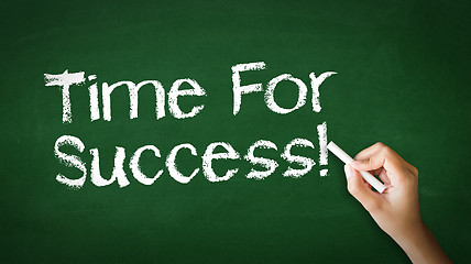 Image showing Time for Success Chalk Illustration