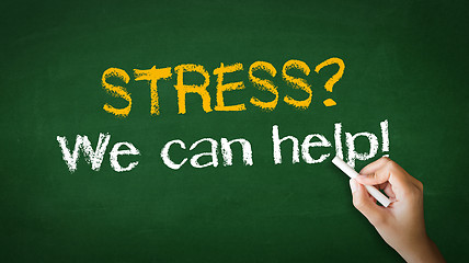 Image showing Stress we can help Chalk Illustration